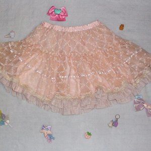 ♡【Lovely Peach Skirt AXES FEMME】 ♡ ♥〔Femme Lolita